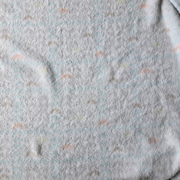 Baby Starters Teddy Bear Lovey Be Happy Blue Grey Security Blanket - Picture 12 of 14